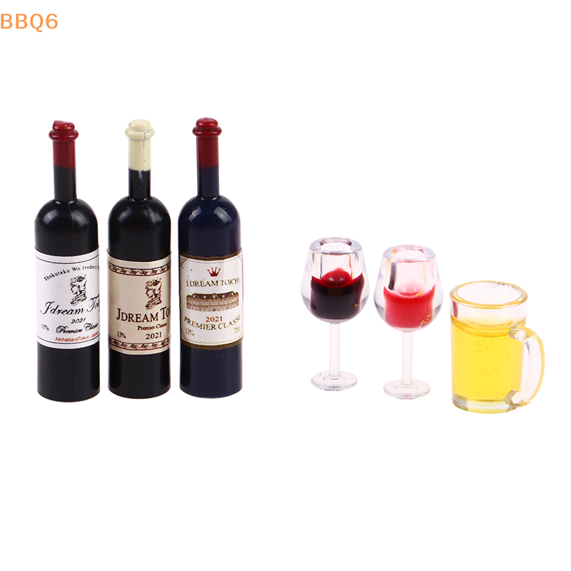 Wine Beer House - *5Pcs 1:12 Dollhouse Miniature Wine Cup