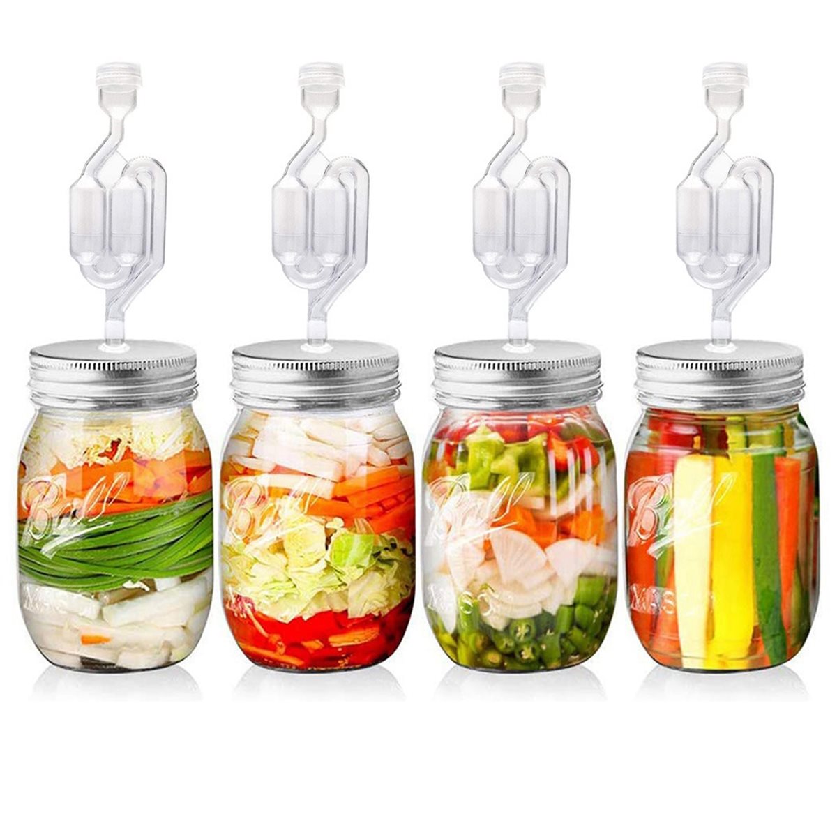 Wine Beer And Cider - 4pcs 70mm Fermentation Lid & Airlock