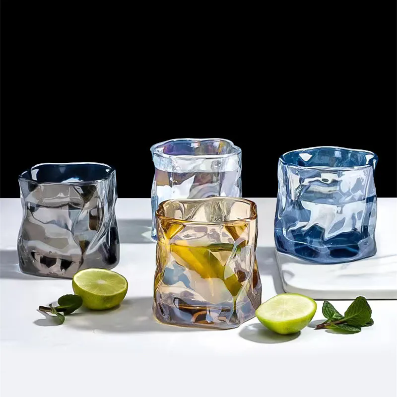 Beer And Wine Festival - Twisted Transparent Glass Cup Decor Whisky