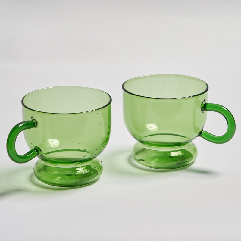 2PC Nordic glass coffee cup mi - Wine Beer House recension och pris