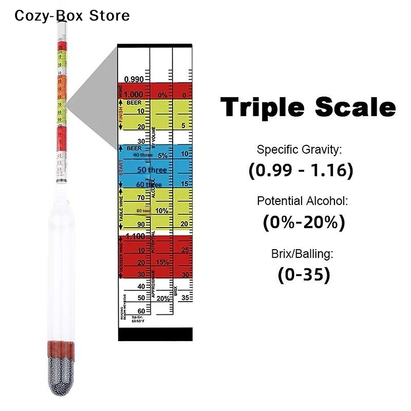[ZY]1Pcs 3 Scale Hydrometer Fo - Wine Beer And Cider recension och pris