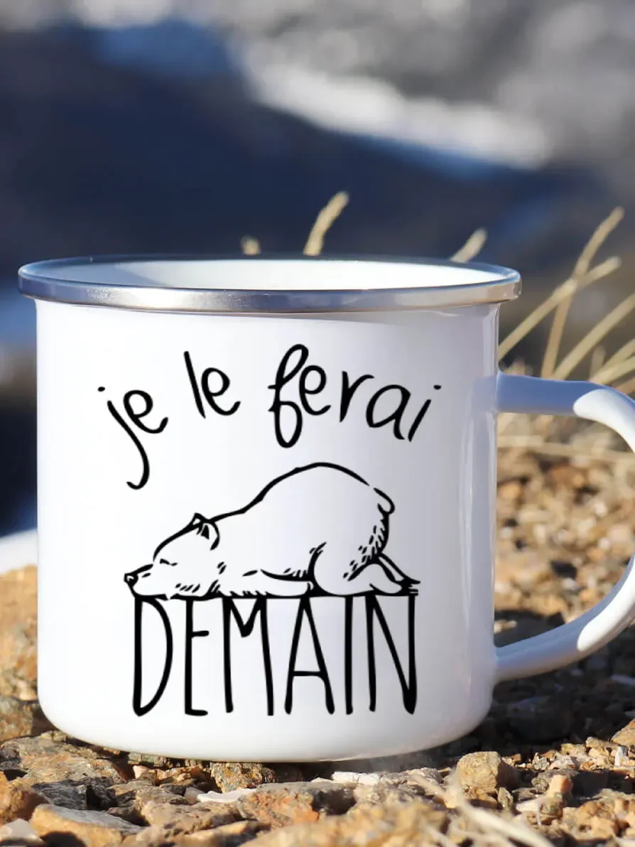 Cute Enamel Coffee Mug French  - Beer And Wine Festival recension och pris
