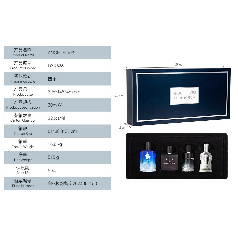 Men's Cologne Set 4 In 1 Set,  - Wine&Beer Mouton recension och pris
