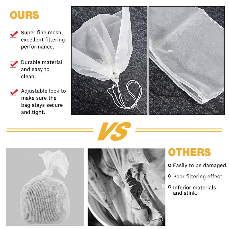 3Pcs Brew Bag 100 Mesh Straini - Wine Beer And Cider recension och pris