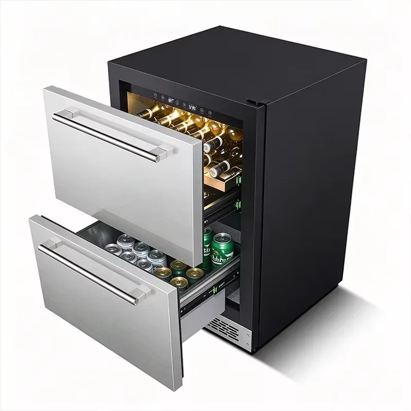 Black and Durable Stainless St - Wine Beer Fridge Dual Zone recension och pris