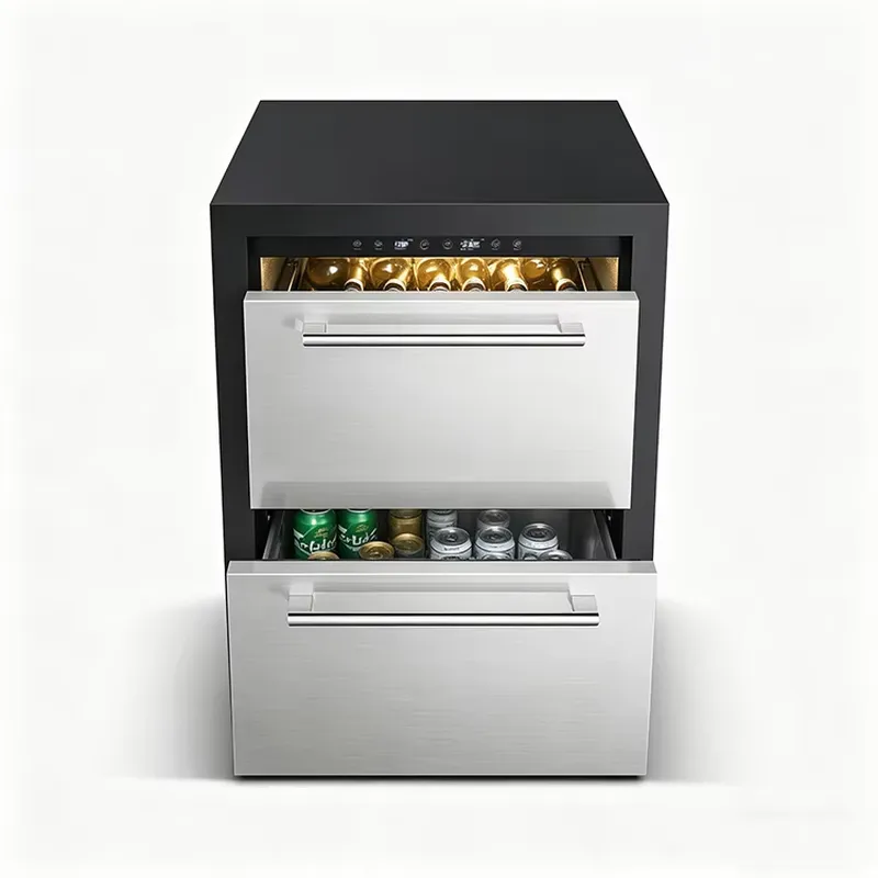 Black and Durable Stainless St - Wine Beer Fridge Dual Zone recension och pris