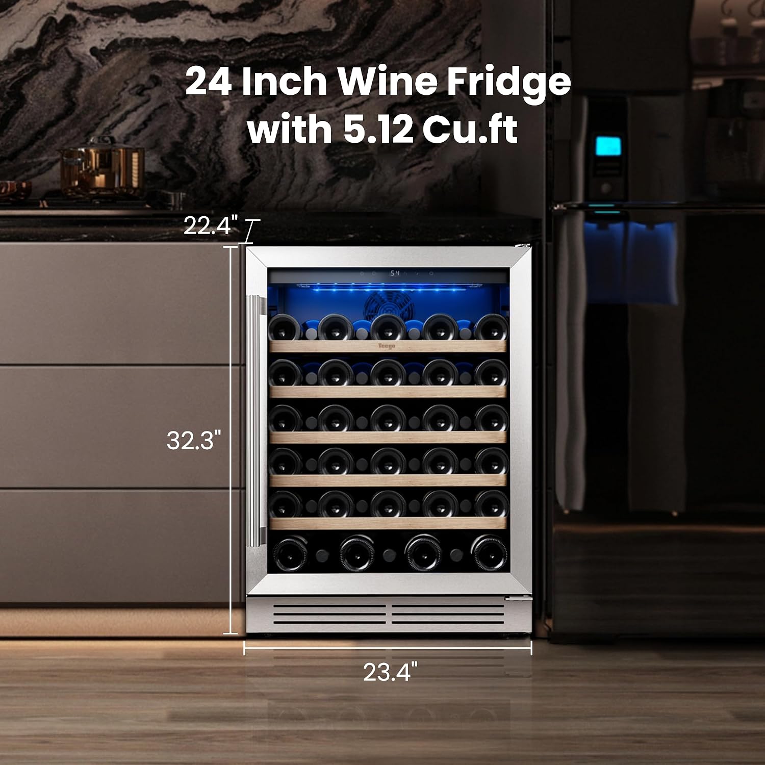 Yeego Wine Fridge Cooler - 24  - Wine And Beer Undercounter Fridge recension och pris