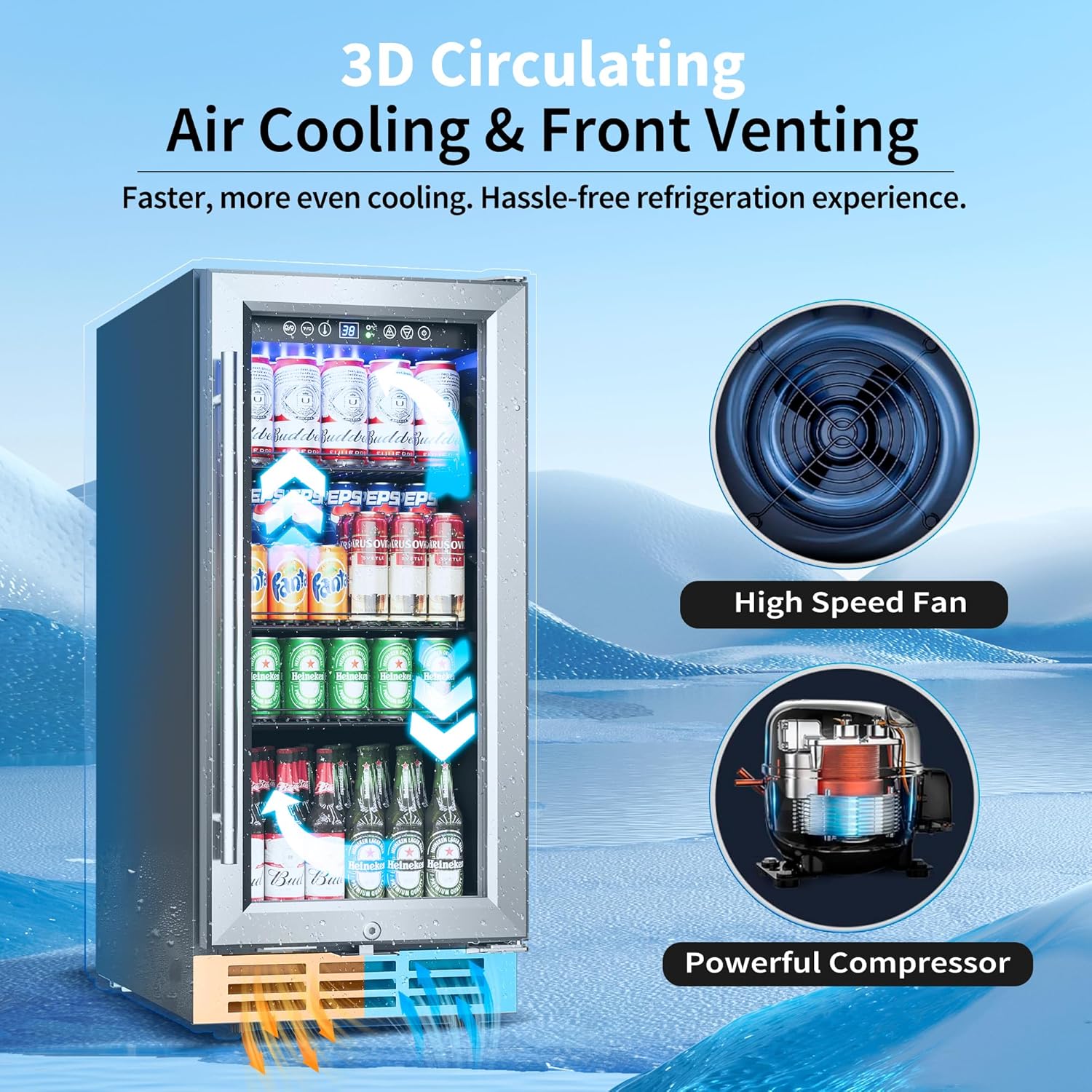 15 Inch Under Counter Beverage - Wine And Beer Undercounter Fridge recension och pris