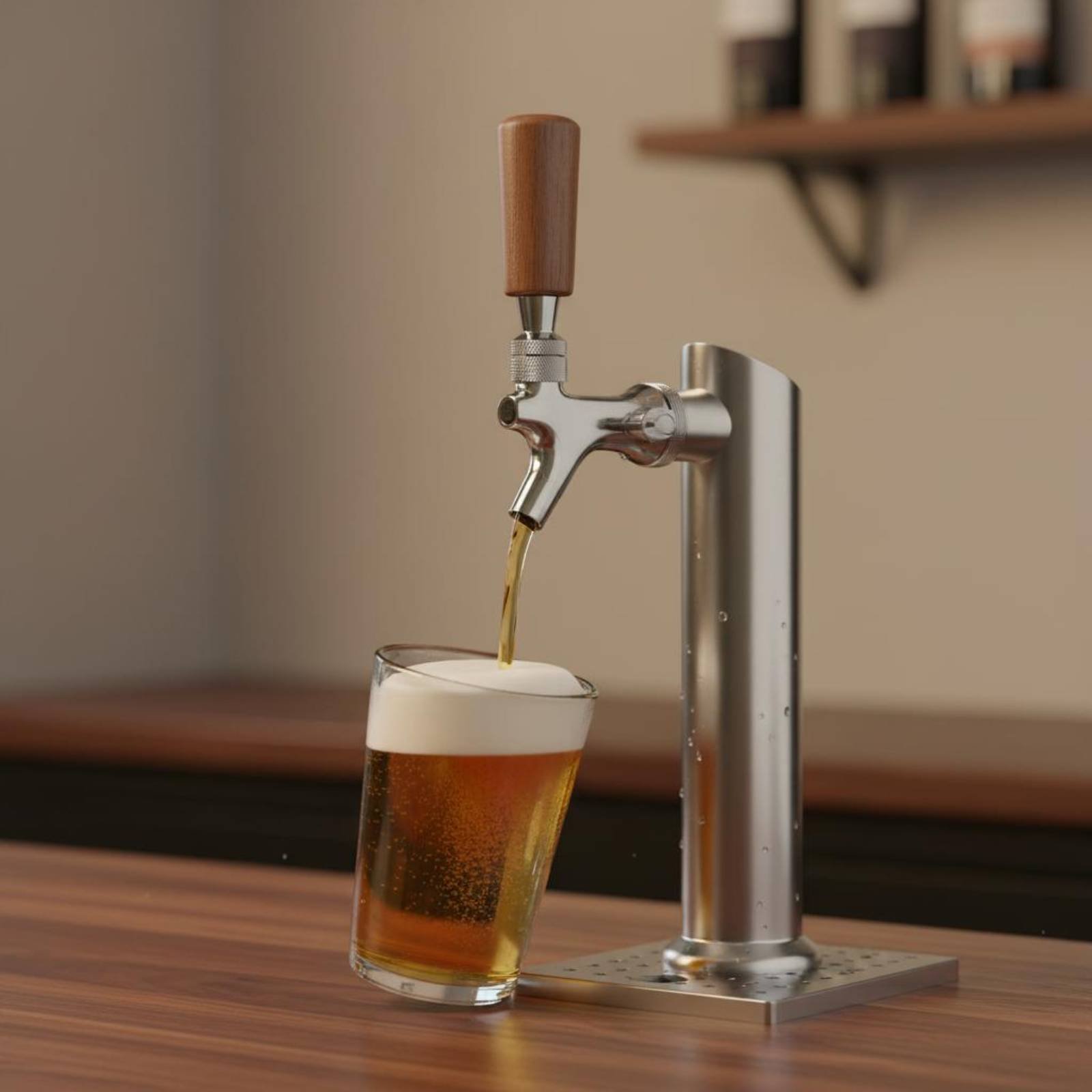 Short Wooden Beer Handle Solid - Wine With Beer recension och pris