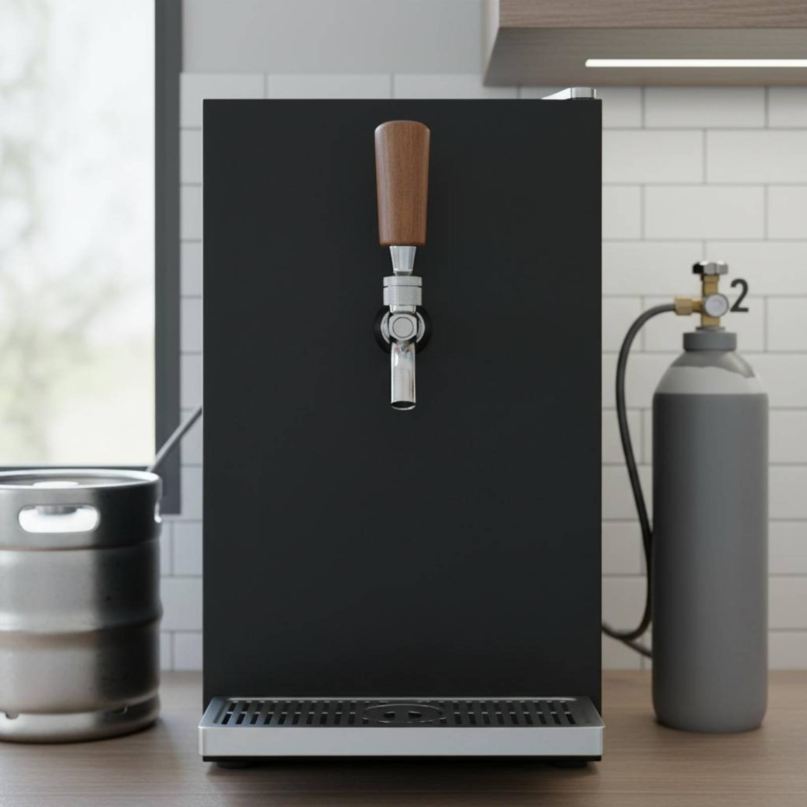 Short Wooden Beer Handle Solid - Wine With Beer recension och pris