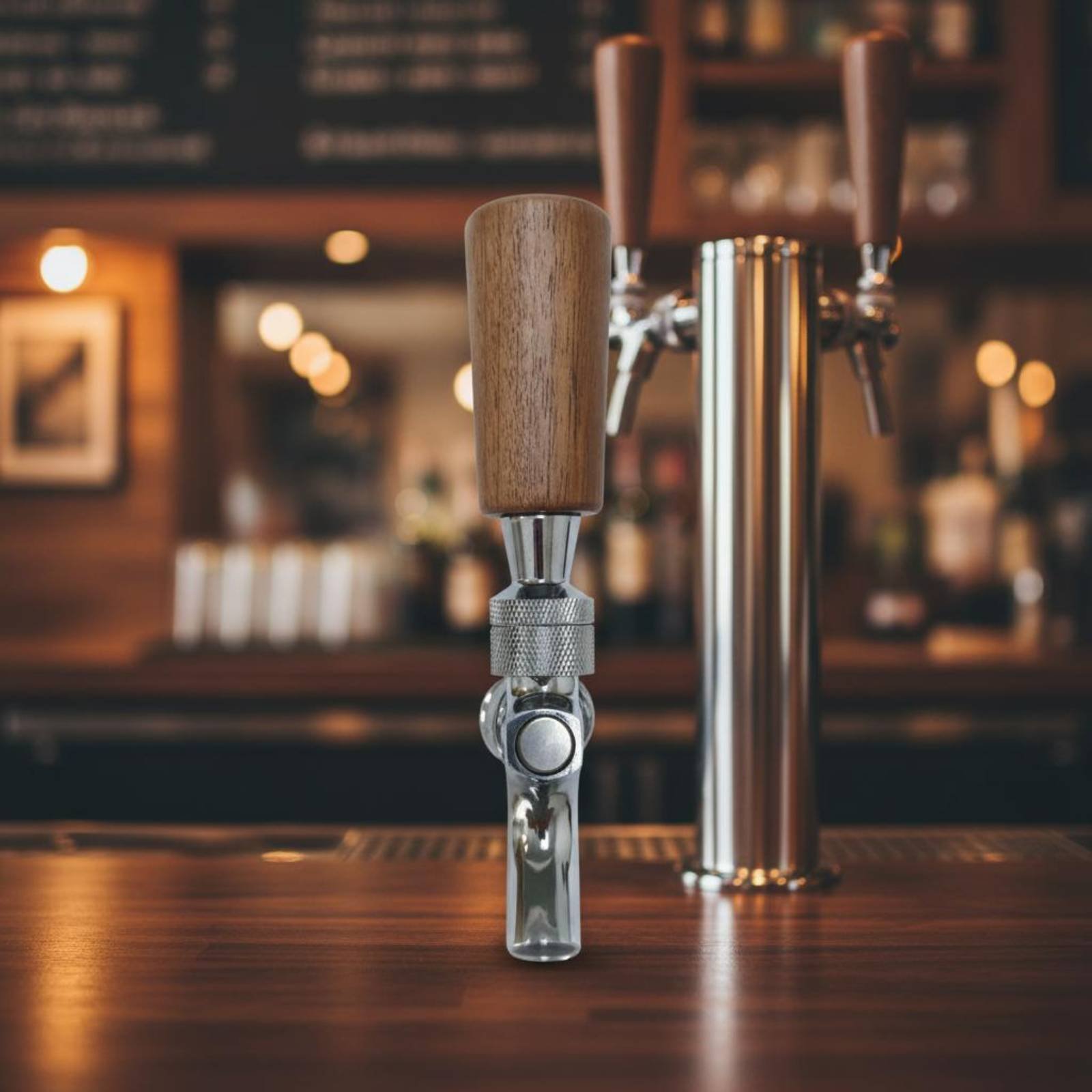 Short Wooden Beer Handle Solid - Wine With Beer recension och pris