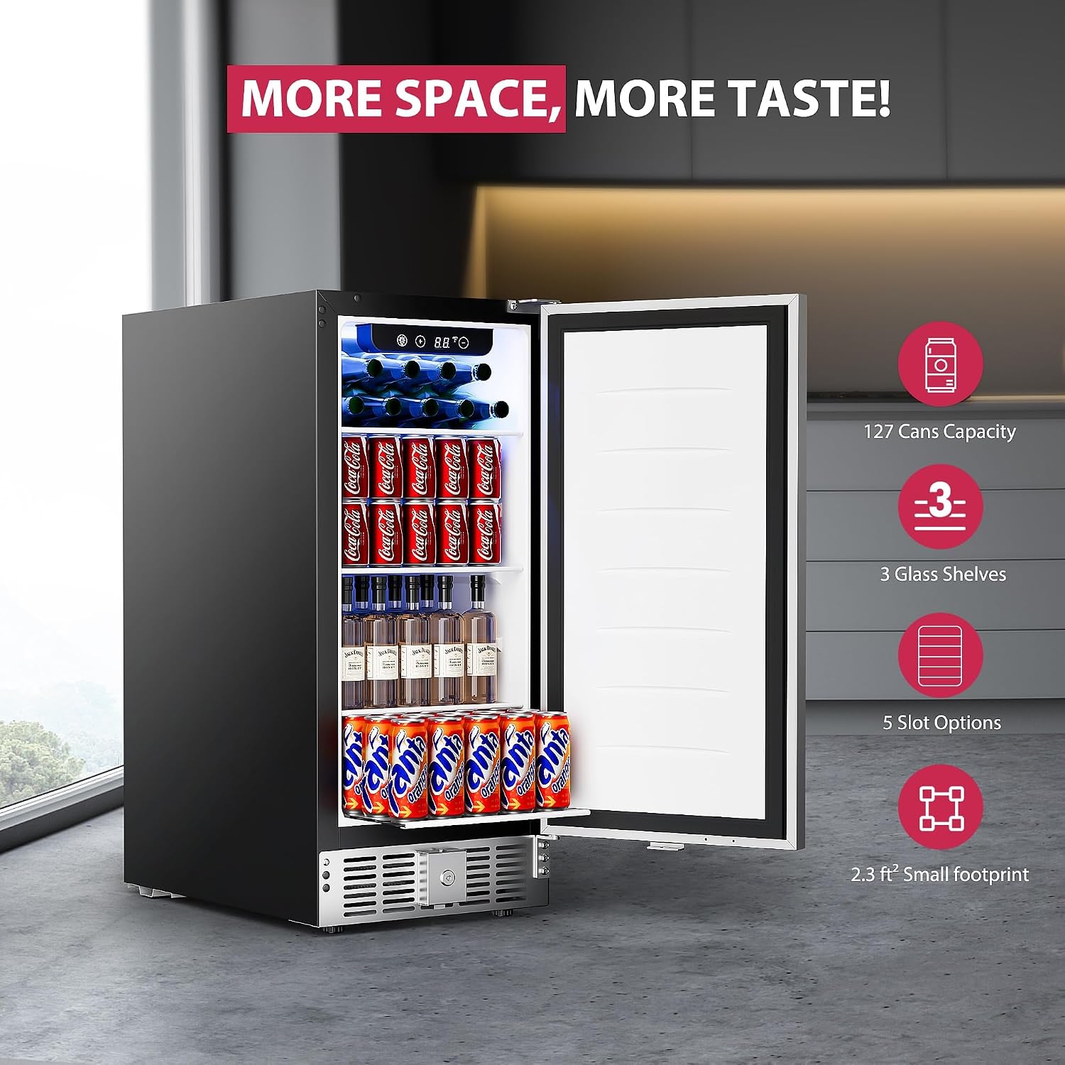 15 Inch Beverage Cooler Under  - Wine And Beer Undercounter Fridge recension och pris